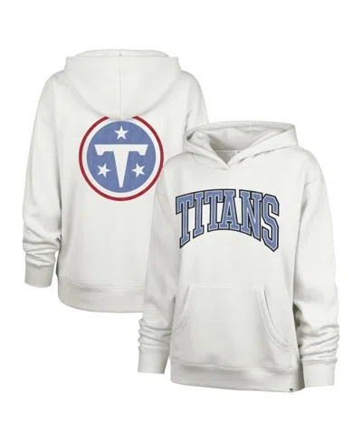 47 Brand Women's Stone Tennessee Titans Score Dance Naomi Hoodie In White