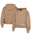 47 Brand Women's Tan Golden State Warriors Sue Foundation Hoodie Sweatshirt In Brown