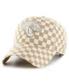 47 Brand Women's Tan Jacksonville Jaguars Vibe Check Clean Up Adjustable Hat In Tan