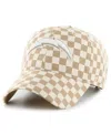 47 Brand Women's Tan Los Angeles Chargers Vibe Check Clean Up Adjustable Hat In Tan