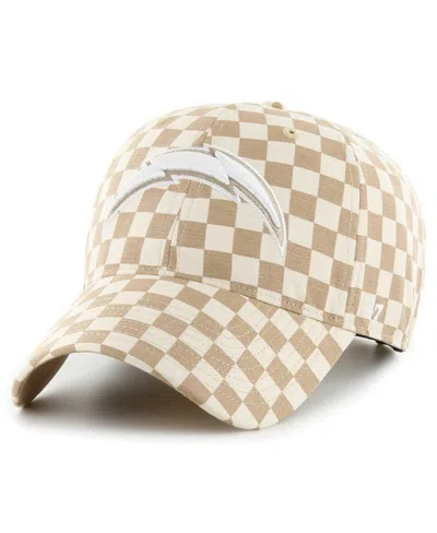 47 Brand Women's Tan Los Angeles Chargers Vibe Check Clean Up Adjustable Hat