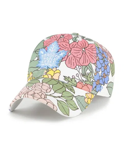 47 Brand Women's Toronto Maple Leaf Florentina Clean Up Adjustable Hat In White