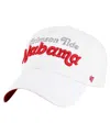 47 Brand Women's White Alabama Crimson Tide Pensacola Clean Up Adjustable Hat In White