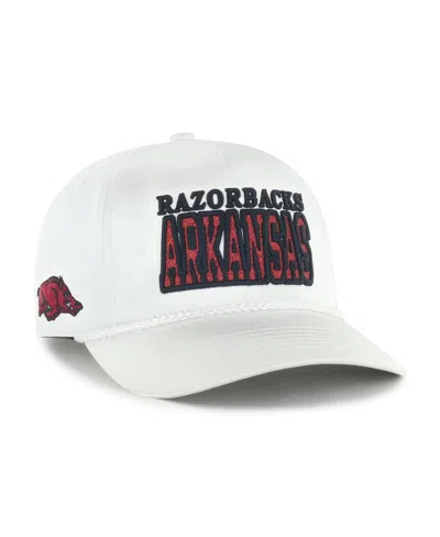 47 Brand Women's White Arkansas Razorbacks Outspoken Hitch Adjustable Hat