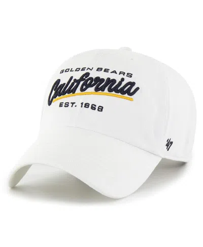 47 Brand Women's White Cal Bears Sidney Clean Up Adjustable Hat
