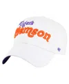 47 Brand Women's White Clemson Tigers Pensacola Clean Up Adjustable Hat In White