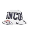 47 Brand Women's White Denver Broncos Energize Bucket Hat In White