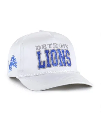47 Brand Women's White Detroit Lions Outspoken Hitch Adjustable Hat