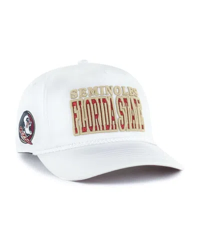 47 Brand Women's White Florida State Seminoles Outspoken Hitch Adjustable Hat