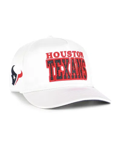 47 Brand Women's White Houston Texans Outspoken Hitch Adjustable Hat