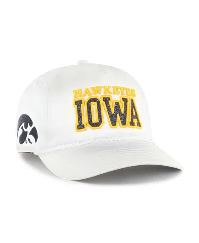 47 Brand Women's White Iowa Hawkeyes Outspoken Hitch Adjustable Hat