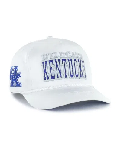 47 Brand Women's White Kentucky Wildcats Outspoken Hitch Adjustable Hat