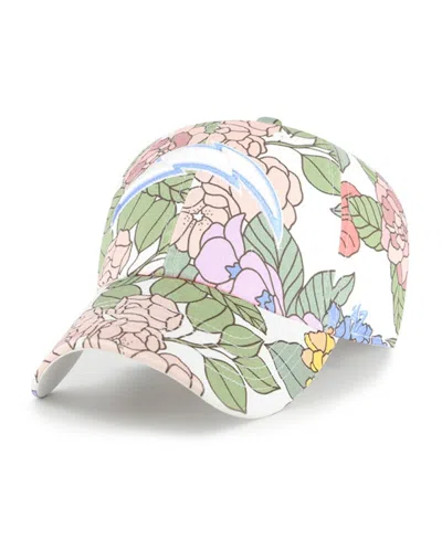 47 BRAND WOMEN'S WHITE LOS ANGELES CHARGERS FLORENTINA CLEAN UP ADJUSTABLE HAT