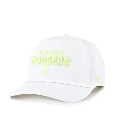 47 Brand Women's White Los Angeles Dodgers Bright Side Adjustable Hitch Hat