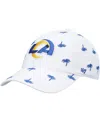 47 Brand Women's White Los Angeles Rams Confetti Clean Up Adjustable Hat In White