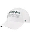 47 Brand Women's White Michigan State Spartans Pensacola Clean Up Adjustable Hat