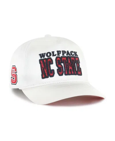 47 Brand Women's White Nc State Wolfpack Outspoken Hitch Adjustable Hat