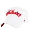 47 Brand Women's White Nebraska Huskers Pensacola Clean Up Adjustable Hat