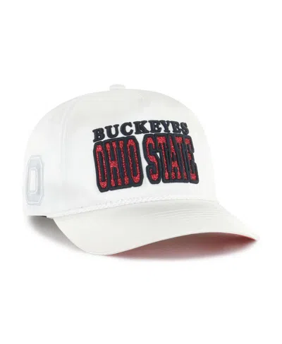 47 Brand Women's White Ohio State Buckeyes Outspoken Hitch Adjustable Hat
