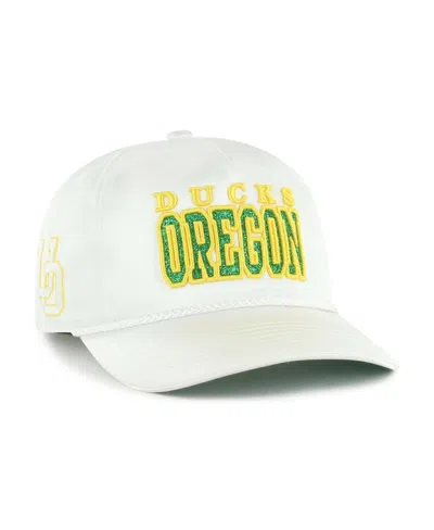 47 Brand Women's White Oregon Ducks Outspoken Hitch Adjustable Hat
