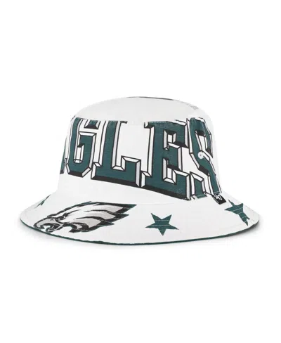 47 Brand Women's White Philadelphia Eagles Energize Bucket Hat