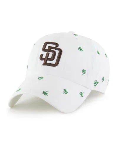 47 Brand Women's White San Diego Padres Confetti Clean Up Adjustable Hat