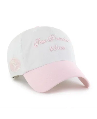 47 Brand Women's White San Francisco 49ers Gelato Two-tone Clean Up Adjustable Hat