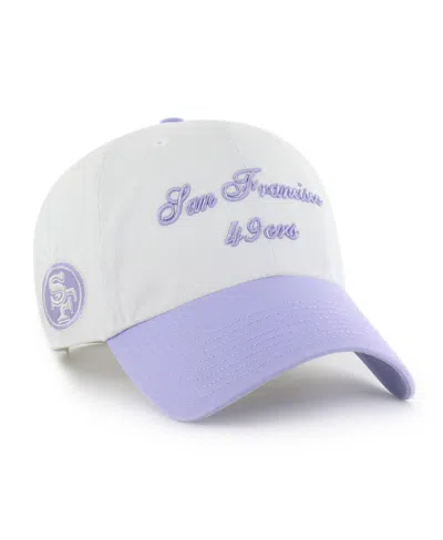 47 Brand Women's White San Francisco 49ers Gelato Two-tone Clean Up Adjustable Hat