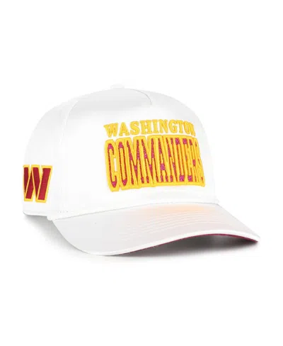 47 Brand Women's White Washington Commanders Outspoken Hitch Adjustable Hat