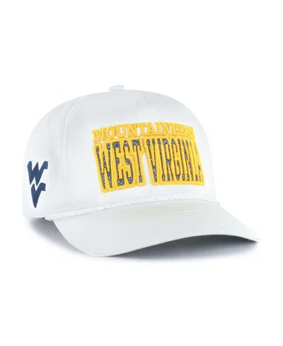 47 Brand Women's White West Virginia Mountaineers Outspoken Hitch Adjustable Hat