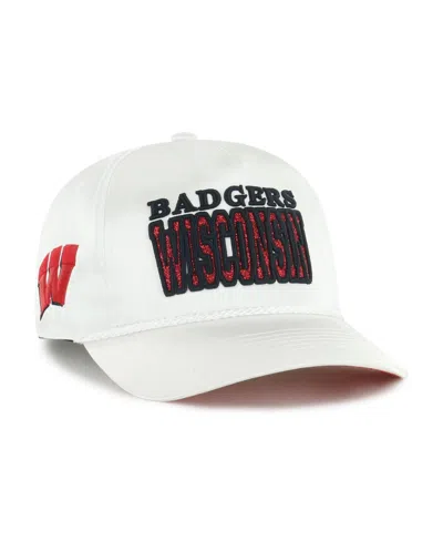 47 Brand Women's White Wisconsin Badgers Outspoken Hitch Adjustable Hat