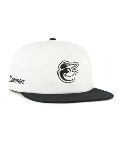 47 Brand Women's White/black Baltimore Orioles Foundation Captain Snapback Hat
