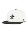 47 Brand Women's White/black Houston Astros Foundation Captain Snapback Hat