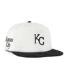 47 Brand Women's White/black Kansas City Royals Foundation Captain Snapback Hat