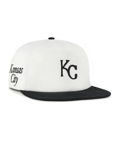 47 Brand Women's White/black Kansas City Royals Foundation Captain Snapback Hat