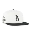 47 Brand Women's White/black Los Angeles Dodgers Foundation Captain Snapback Hat