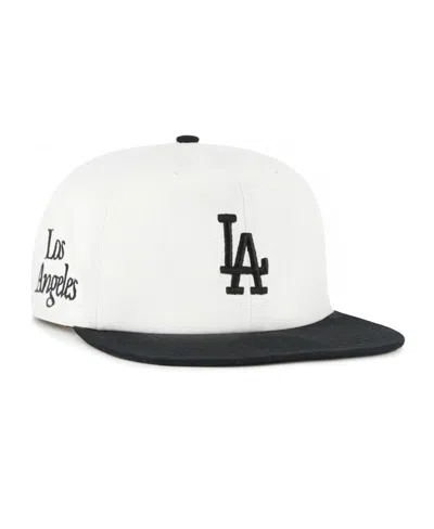 47 Brand Women's White/black Los Angeles Dodgers Foundation Captain Snapback Hat