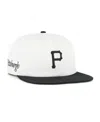 47 Brand Women's White/black Pittsburgh Pirates Foundation Captain Snapback Hat