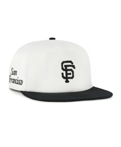 47 Brand Women's White/black San Francisco Giants Foundation Captain Snapback Hat
