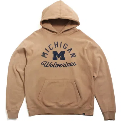 47 Brand Women's Wolverines Dusted Bowline River Hoodie In Dusted Khaki In Brown
