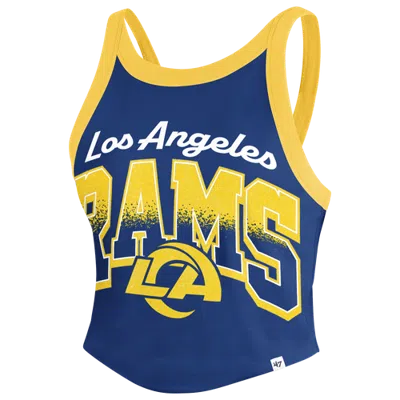 47 Brand Womens Los Angeles Rams Rams Shimmer Shadow Sporty Tank Top In Blue