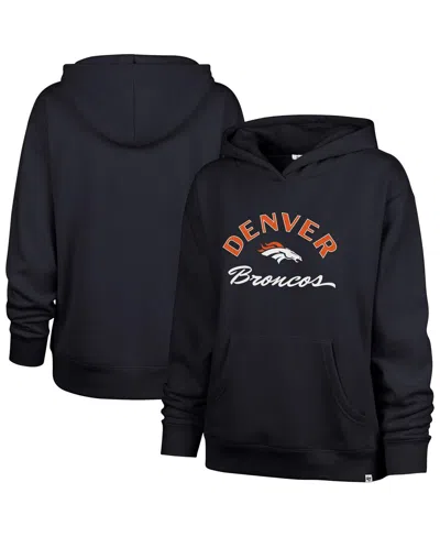 47 Brand Women'sâ Navy Denver Broncos Whirlwind Naomi Pullover Hoodie In Blue