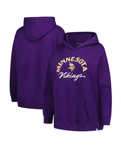 47 Brand Women'sâ Purple Minnesota Vikings Plus Size Whirlwind Naomi Hoodie
