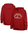 47 Brand Women'sâ Scarlet San Francisco 49ers Plus Size Whirlwind Naomi Hoodie In Red