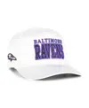 47 Brand Women'sâ White Baltimore Ravens Outspoken Hitch Adjustable Hat In White