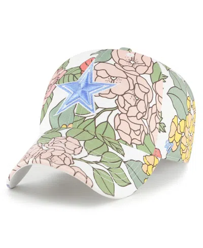 47 Brand Women'sâ White Dallas Cowboys Florentina Clean Up Adjustable Hat