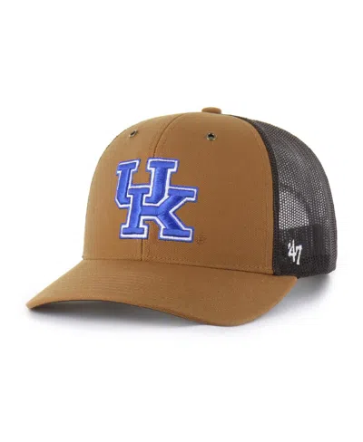47 Brand X Carhartt Men's And Women's Brown Kentucky Wildcats Trucker Adjustable Hat