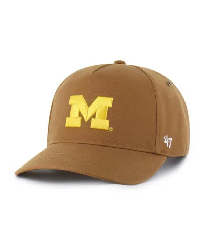 47 Brand X Carhartt Men's And Women's Brown Michigan Wolverines Hitch Adjustable Hat