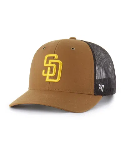 47 Brand X Carhartt Men's Brown San Diego Padres Trucker Adjustable Hat