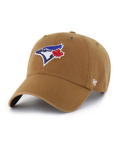 47 Brand X Carhartt Men's Brown Toronto Blue Jays Clean Up Adjustable Hat